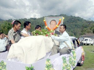 BODY OF LATE TAYENG AFTER BEING BROUGHT TO ROING